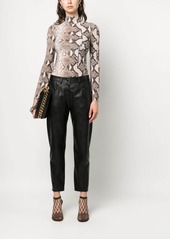 Stella McCartney leopard-print high neck top