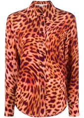 Stella McCartney leopard-print silk shirt