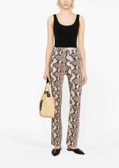 Stella McCartney leopard-print wide-leg trousers