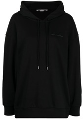 Stella McCartney logo-embroidered drawstring hoodie