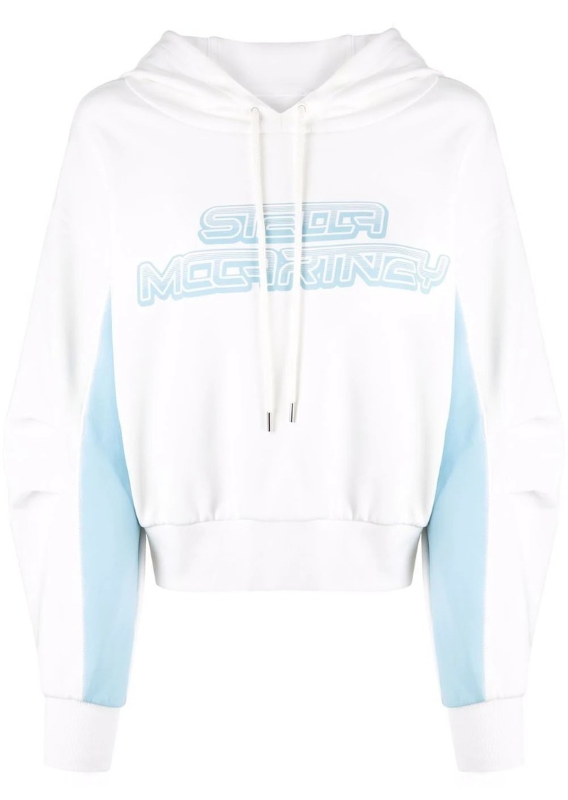 Stella McCartney logo-print cotton-jersey hoodie