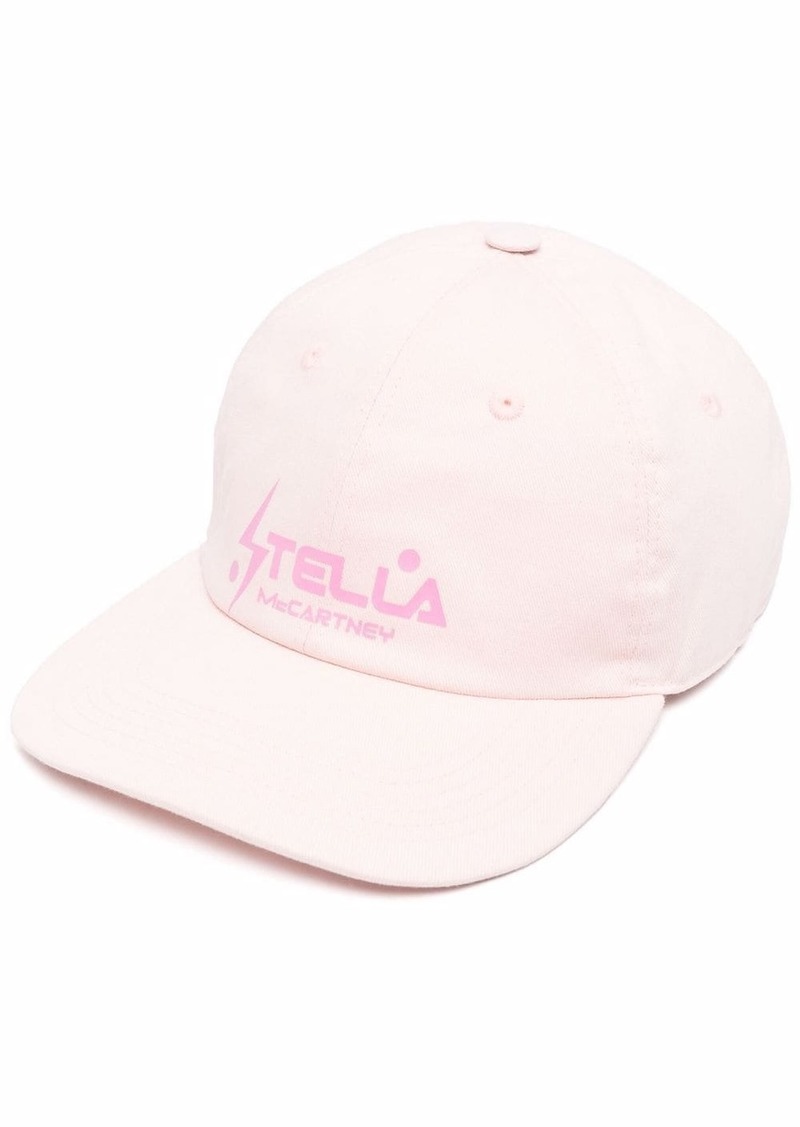 Stella McCartney logo-print flat-peak cap