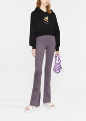 Stella McCartney tiger-print cropped hoodie