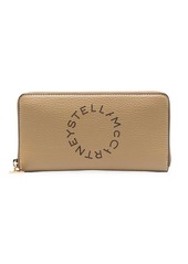 Stella McCartney logo-print pebbled wallet