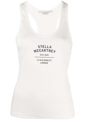 Stella McCartney logo-print racerback top