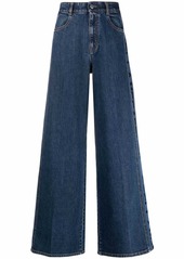 Stella McCartney logo-print wide-leg jeans