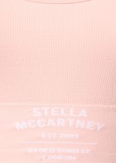 Stella McCartney Logo Stretch Cotton Crop Tank Top