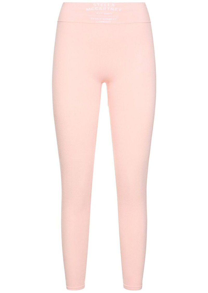 Stella McCartney Logo Stretch Cotton Jersey Leggings