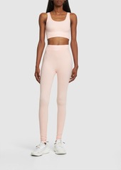 Stella McCartney Logo Stretch Cotton Jersey Leggings