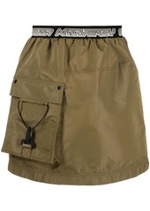 Stella McCartney logo-waistband cargo-pocket skirt