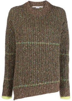 Stella McCartney melange-effect wool-cotton blend jumper