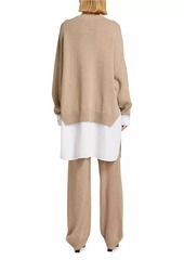 Stella McCartney Merino & Cotton Poplin Sweater