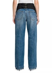 Stella McCartney Mid-Vintage Straight-Leg Tuxedo Jeans