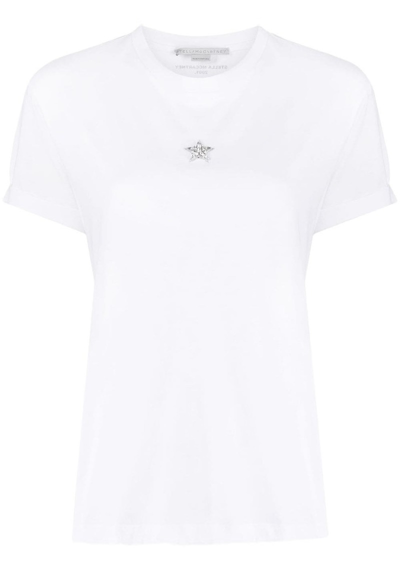 Stella McCartney Mini Star-embroidery cotton T-shirt