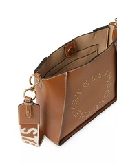 Stella McCartney Mini Studded Logo Grainy Crossbody Bag
