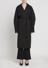 Stella McCartney Oversize Cotton Canvas Trench Coat