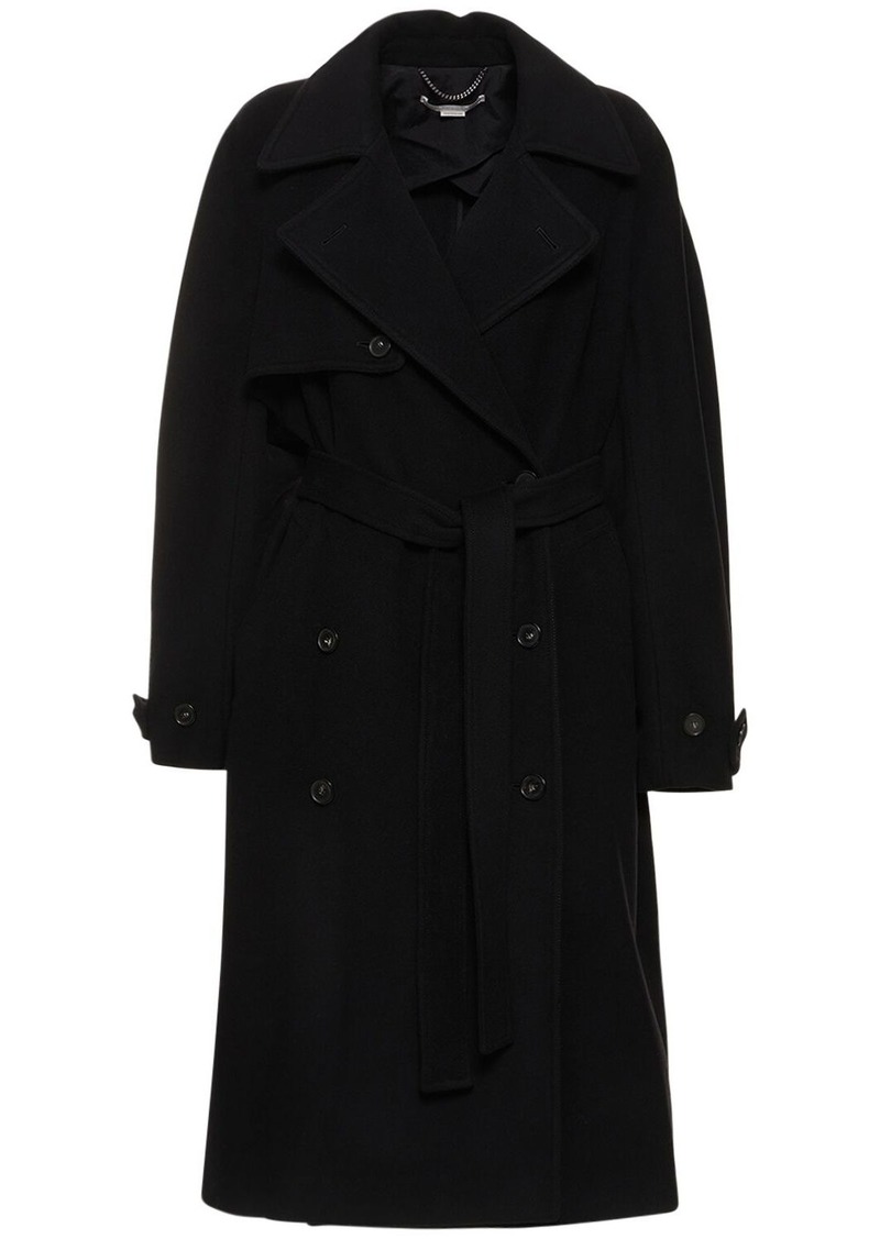 Stella McCartney Oversize Cotton Canvas Trench Coat