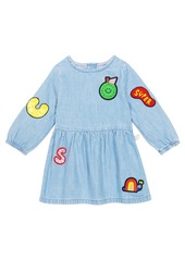 Stella McCartney Kids Patch-appliquéd denim dress