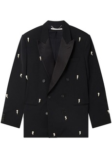 Stella McCartney pearl-embroidered double-breasted blazer