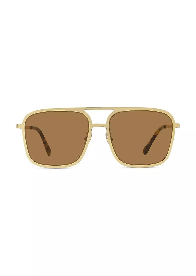 Stella McCartney Pilot 57MM Square Sunglasses