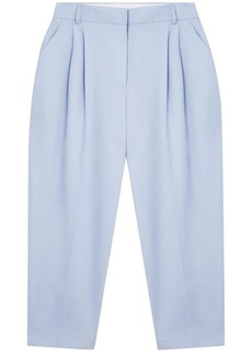 Stella McCartney pleated cropped-leg trousers