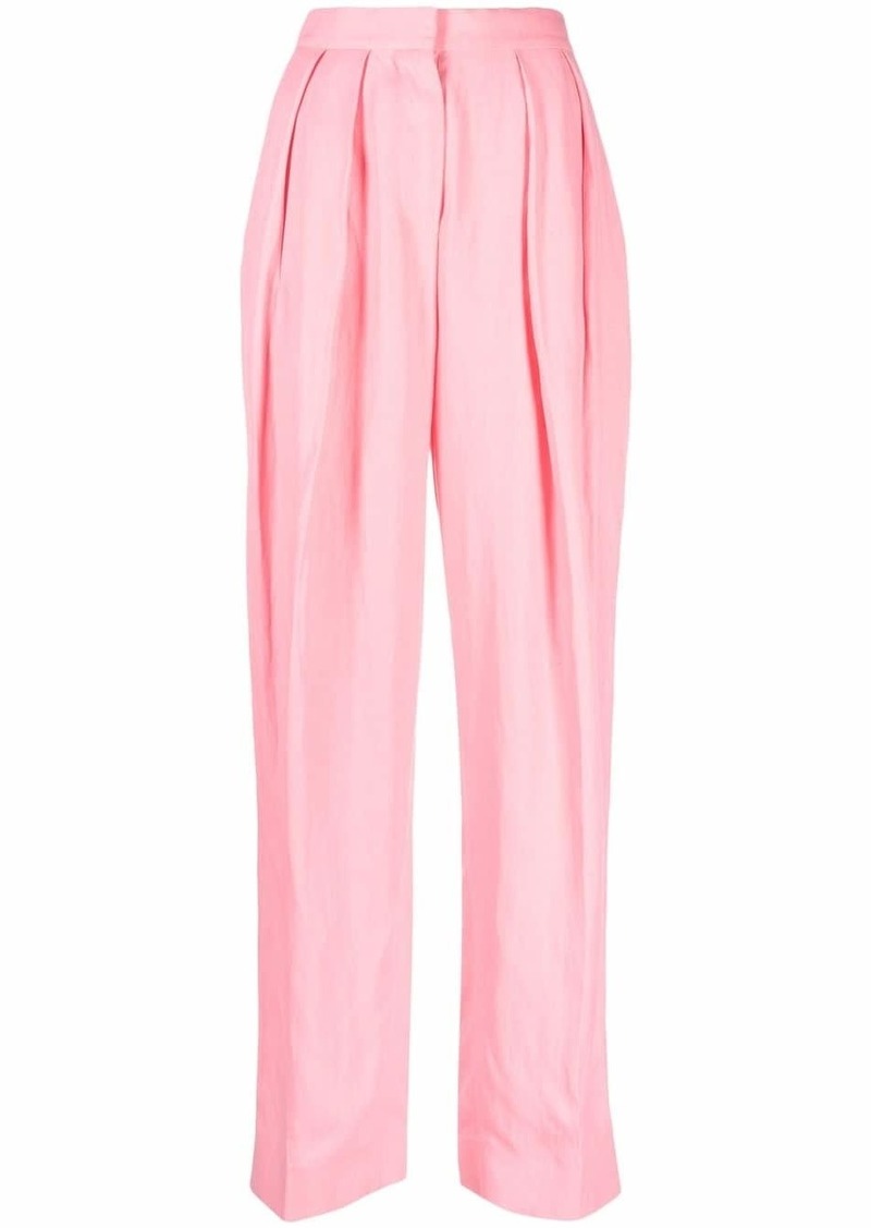 Stella McCartney pleated straight-leg trousers