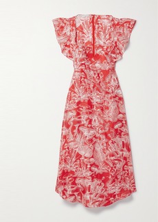 Stella McCartney Printed Silk Midi Dress