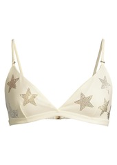 Stella McCartney Recycled Fabric Studded Triangle Bikini Top