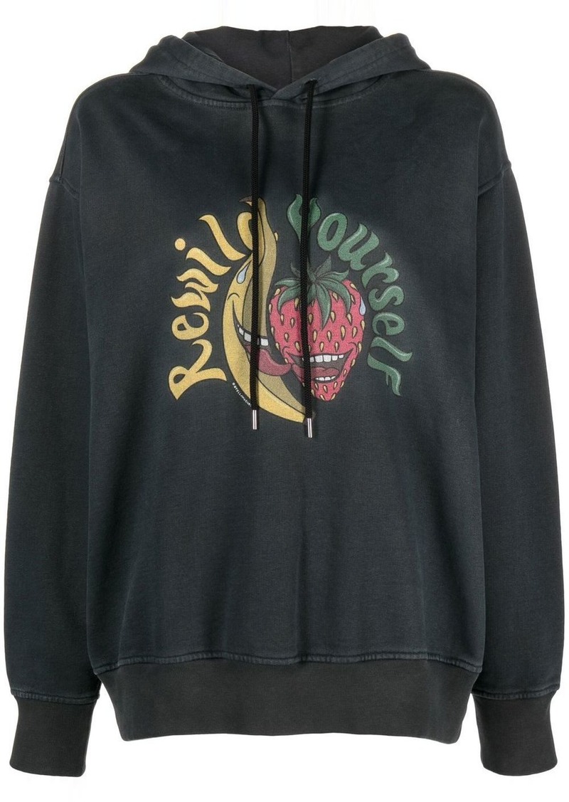 Stella McCartney Rewild fruit-print jersey hoodie