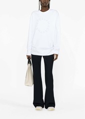 Stella McCartney rhinestone-embellished logo sweatshirt