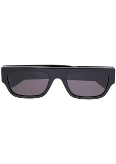 Stella McCartney rhinestone logo rectangular-frame sunglasses