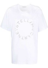 Stella McCartney rhinestone-logo short-sleeved T-shirt