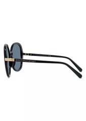 Stella McCartney Round Shiny 58MM Gradient Sunglasses