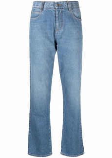 Stella McCartney Salt & Pepper Logo slim-cut jeans