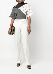 Stella McCartney satin-waistband detail trousers