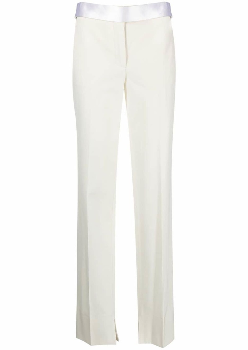 Stella McCartney satin-waistband detail trousers