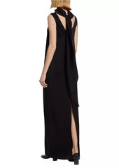 Stella McCartney Scarf Neck Maxi Dress