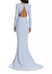 Stella McCartney Silk-Blend Cut-Out Gown