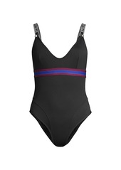 Stella McCartney Sporty Elastic One-Piece Swimsuit