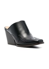 Stella McCartney square-toe Cuban-heel mules