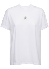 Stella McCartney Crystal Star Cotton Jersey T-shirt