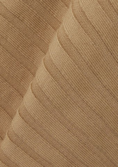 Stella McCartney Lingerie - Asymmetric ribbed cotton midi wrap skirt - White - IT 42