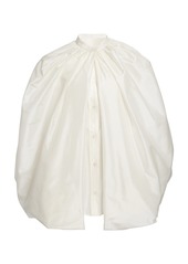 Stella McCartney - Balloon Silk Shirt - White - IT 38 - Moda Operandi