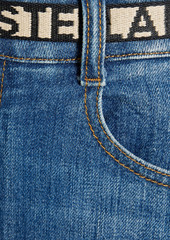 Stella McCartney Lingerie - Belted high-rise wide-leg jeans - Blue - 26