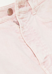 Stella McCartney Lingerie - Canvas-trimmed high-rise wide-leg jeans - Pink - 24