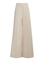 Stella McCartney - Cotton-Blend Wide-Leg Pants - Neutral - IT 40 - Moda Operandi