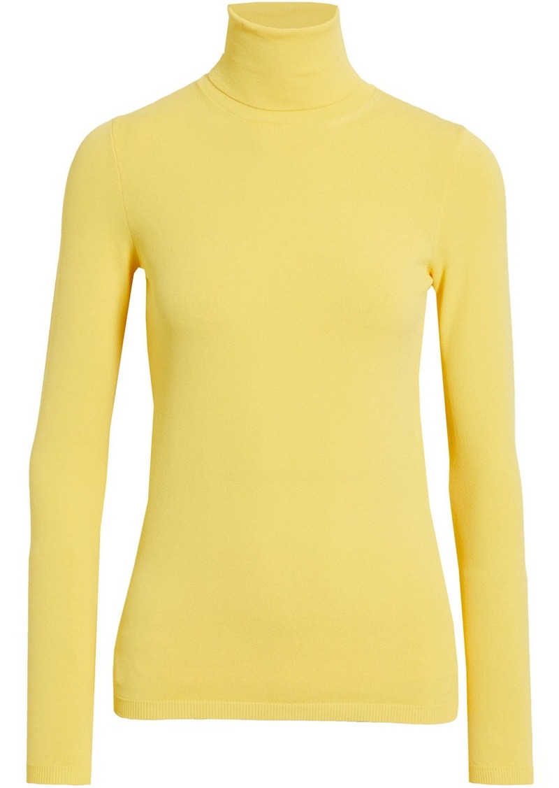 Stella McCartney Lingerie - Crepe turtleneck top - Yellow - IT 34