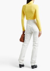 Stella McCartney Lingerie - Crepe turtleneck top - Yellow - IT 34