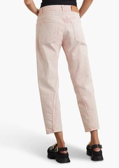 Stella McCartney Lingerie - Cropped high-rise tapered jeans - Pink - 33