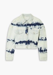 Stella McCartney Lingerie - Cropped tie-dyed denim jacket - Blue - IT 48